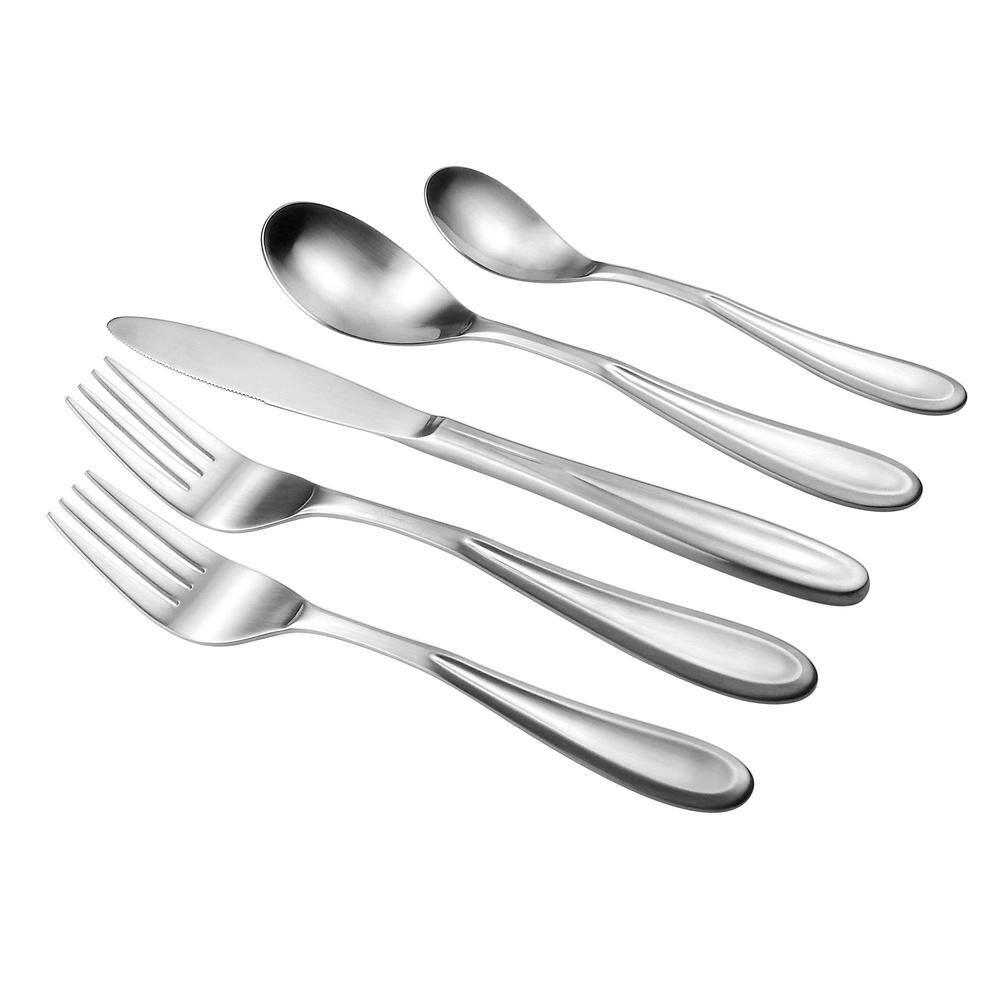 Ellis 20-Piece Mirror 18/0 Stainless Steel Flatware Set (Service for 4) - Hercitys