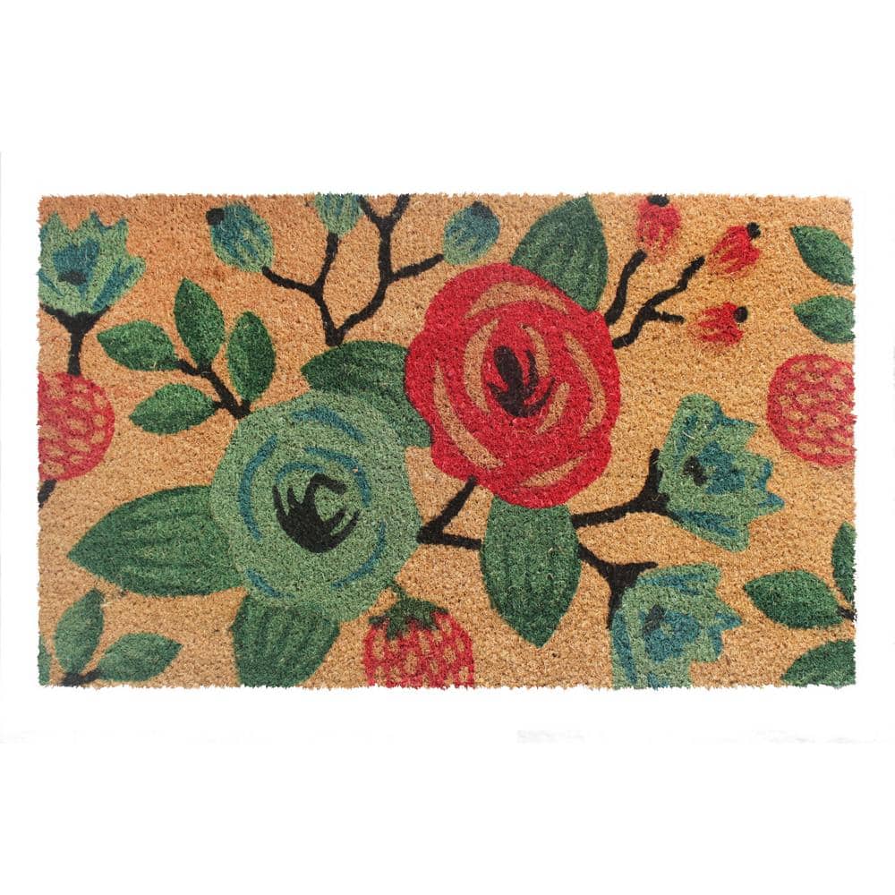 Roses Multi 30in. x 18in. Door Mat - Hercitys