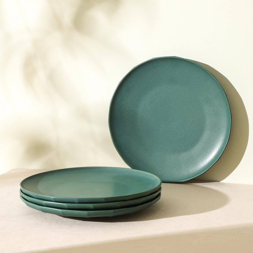 Rio 4-Piece Green Stoneware Full Set (Service for 4) - Hercitys