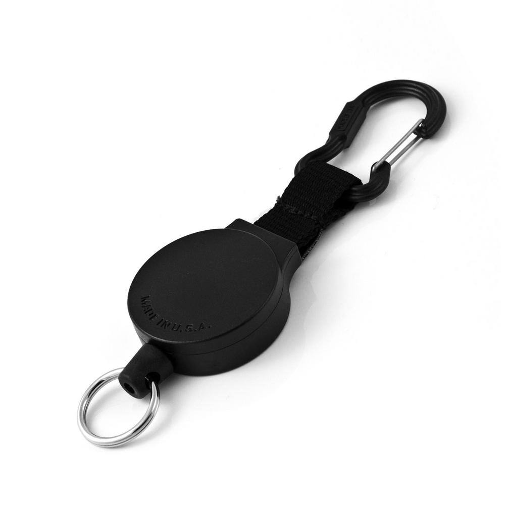 MID6 Retractable Carabiner Keychain with 36 in. Retractable Cord, 6 oz. Retraction, Carabiner, 10 Keys (2-Pack) - Hercitys