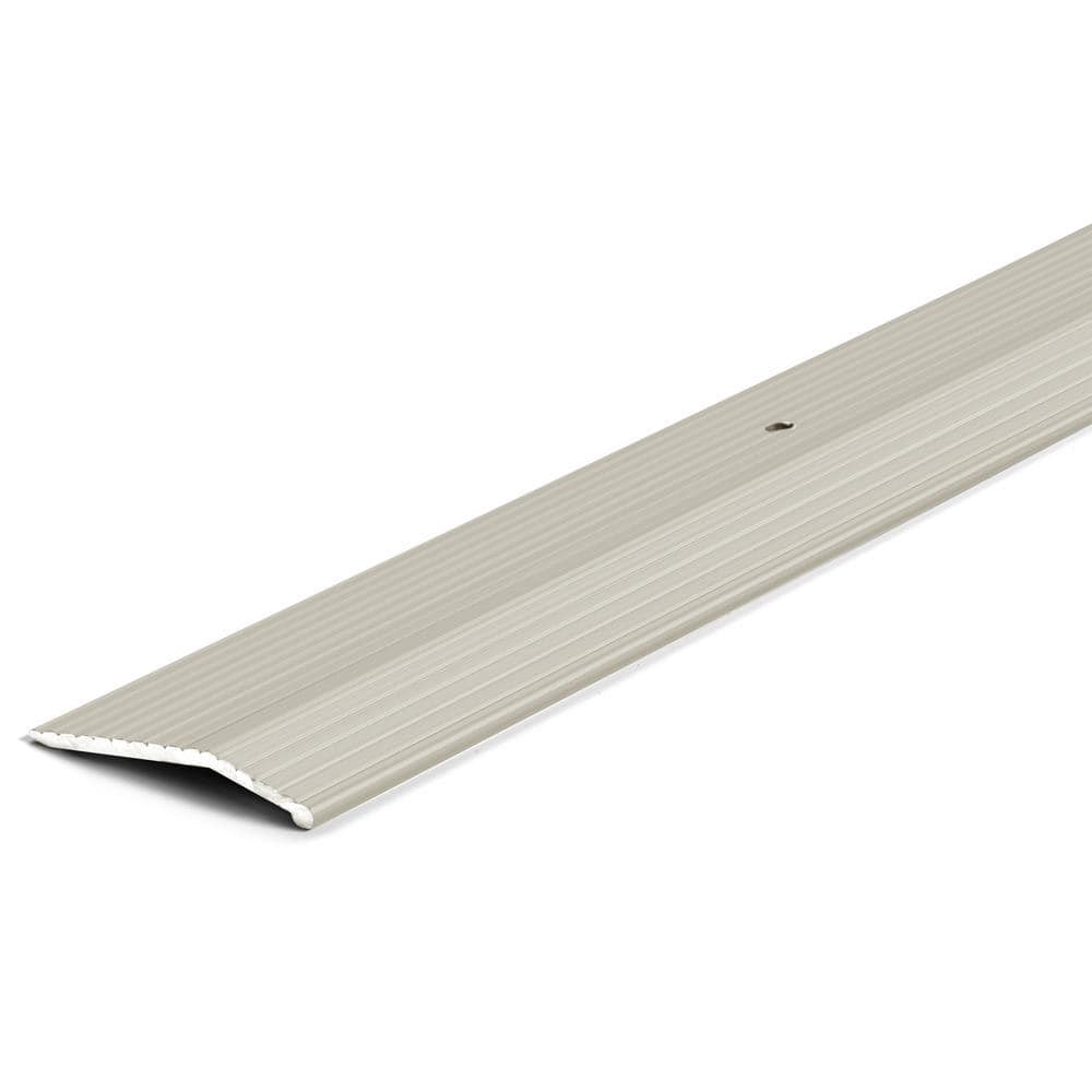 Satin Nickel 1-3/8 in. x 72 in. Carpet Trim Transition Strip - Hercitys