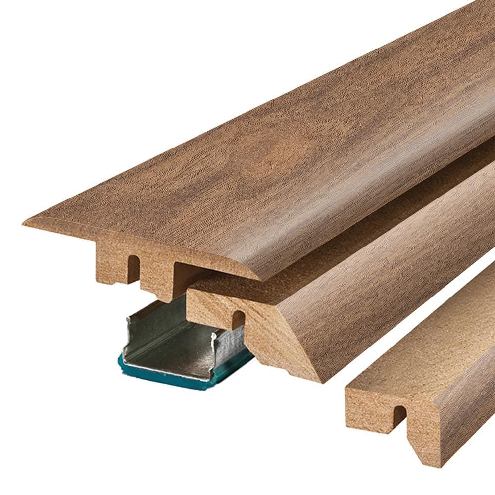 Chamblee 0.75 in. T x 2.37 in. W x 78.7 in. L Textured Wood Look Laminate Moulding/Trim 4 in 1 Molding - Hercitys