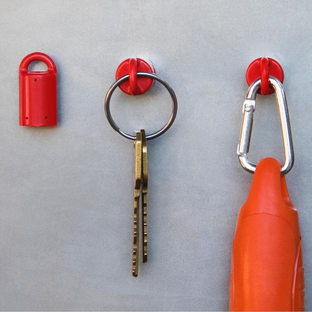 Heavy-Duty Indoor Outdoor Neodymium Anti-Rust Magnet, Magnetic Stud Finder, Key Organizer in Black (3-Pack) - Hercitys