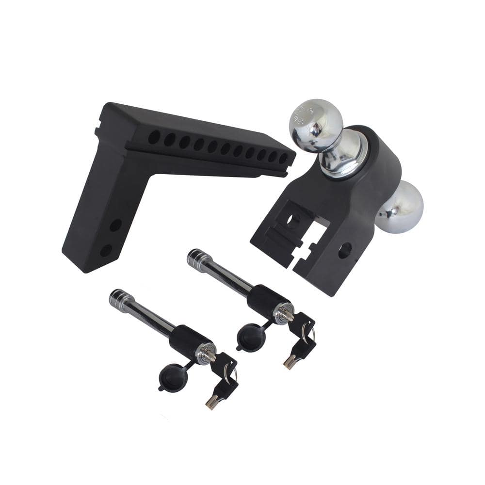 Blackout 0 in. – 10 in. Drop 10000 lbs. Capacity Class IV Drop Hitch – Adjustable (2 in. Plus 2-5/16 in.) - Hercitys