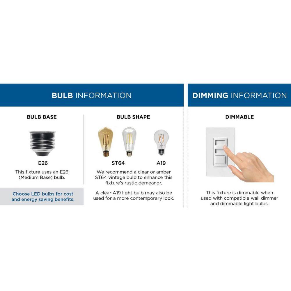 Medal 2-Light Coastal Blue Industrial Flush Mount Ceiling Light - Hercitys