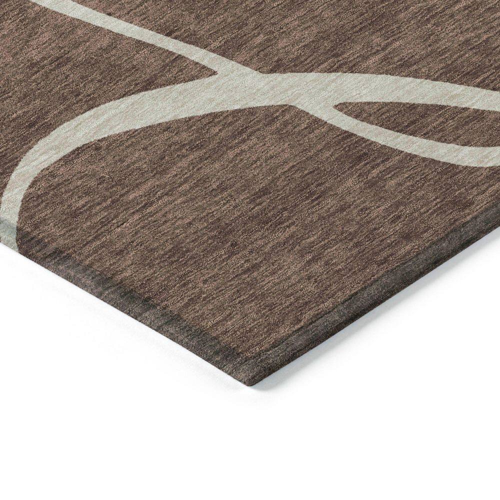 Chantille Machine Washable Indoor/Outdoor Abstract ACN999 Brown 5 ft. x 7 ft. 6 in. Area Rug - Hercitys