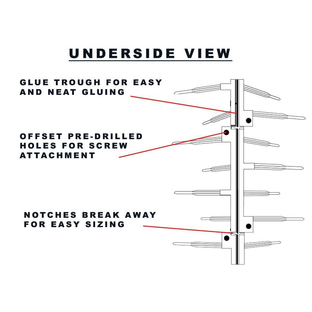 Black Plastic Bird Spike – 50 ft. x 7 in. - Hercitys
