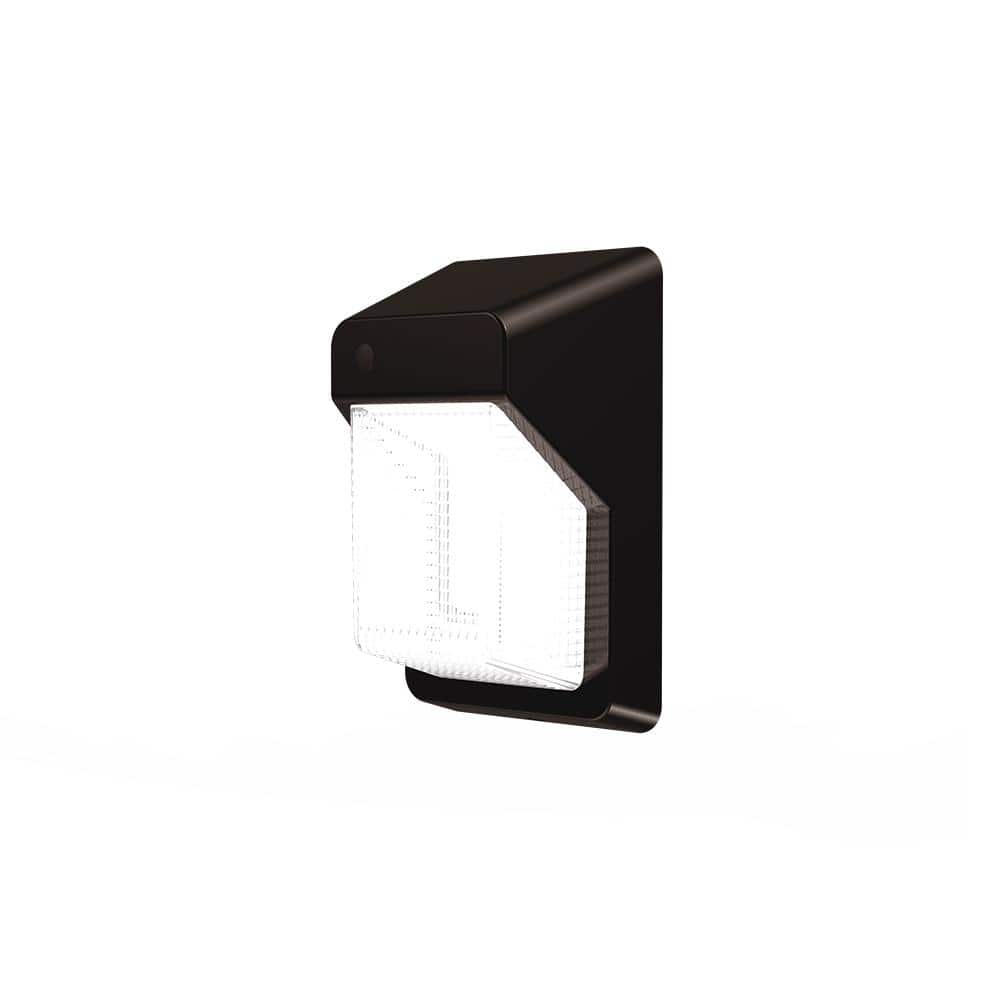 75W Equivalent Integrated LED Bronze Outdoor Wall Pack Over Door Light, 1500 Lumens - Hercitys