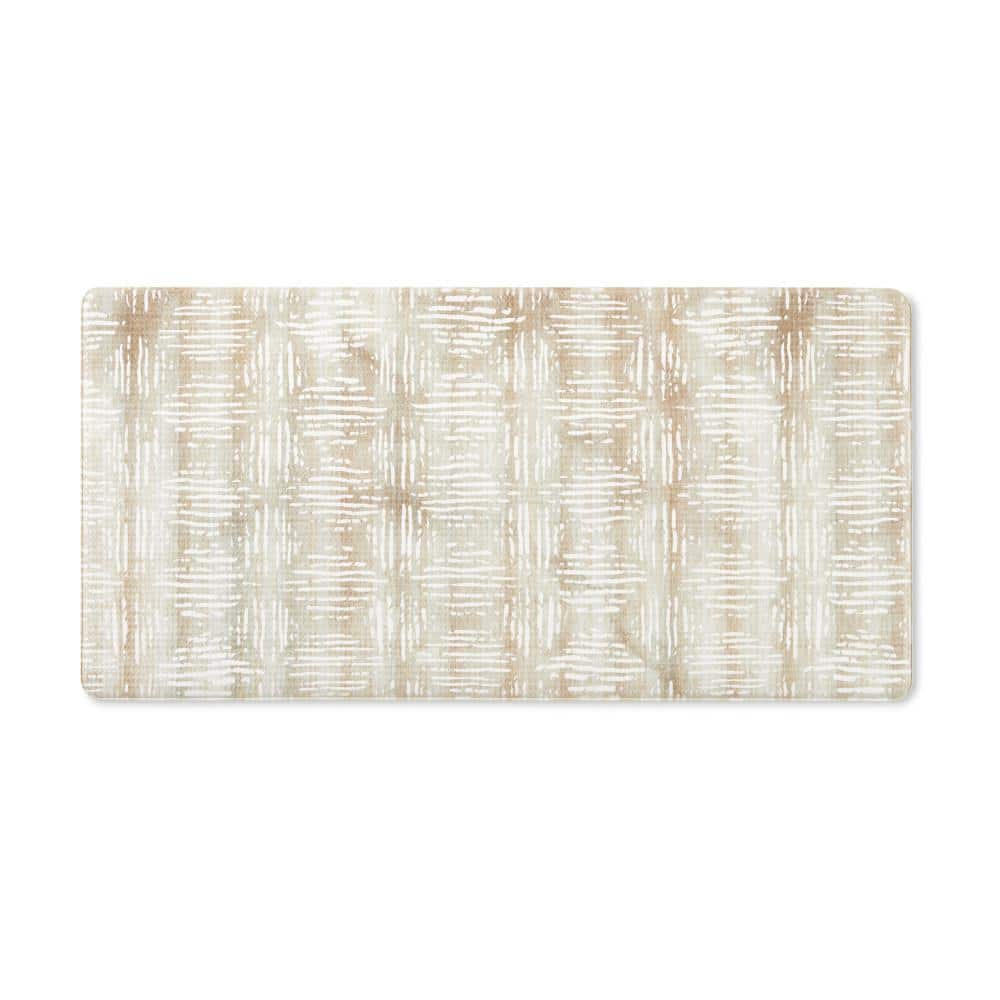 Basic Comfort Plus Boho Geo Beige 18 in. x 39 in. Anti Fatigue Mat - Hercitys