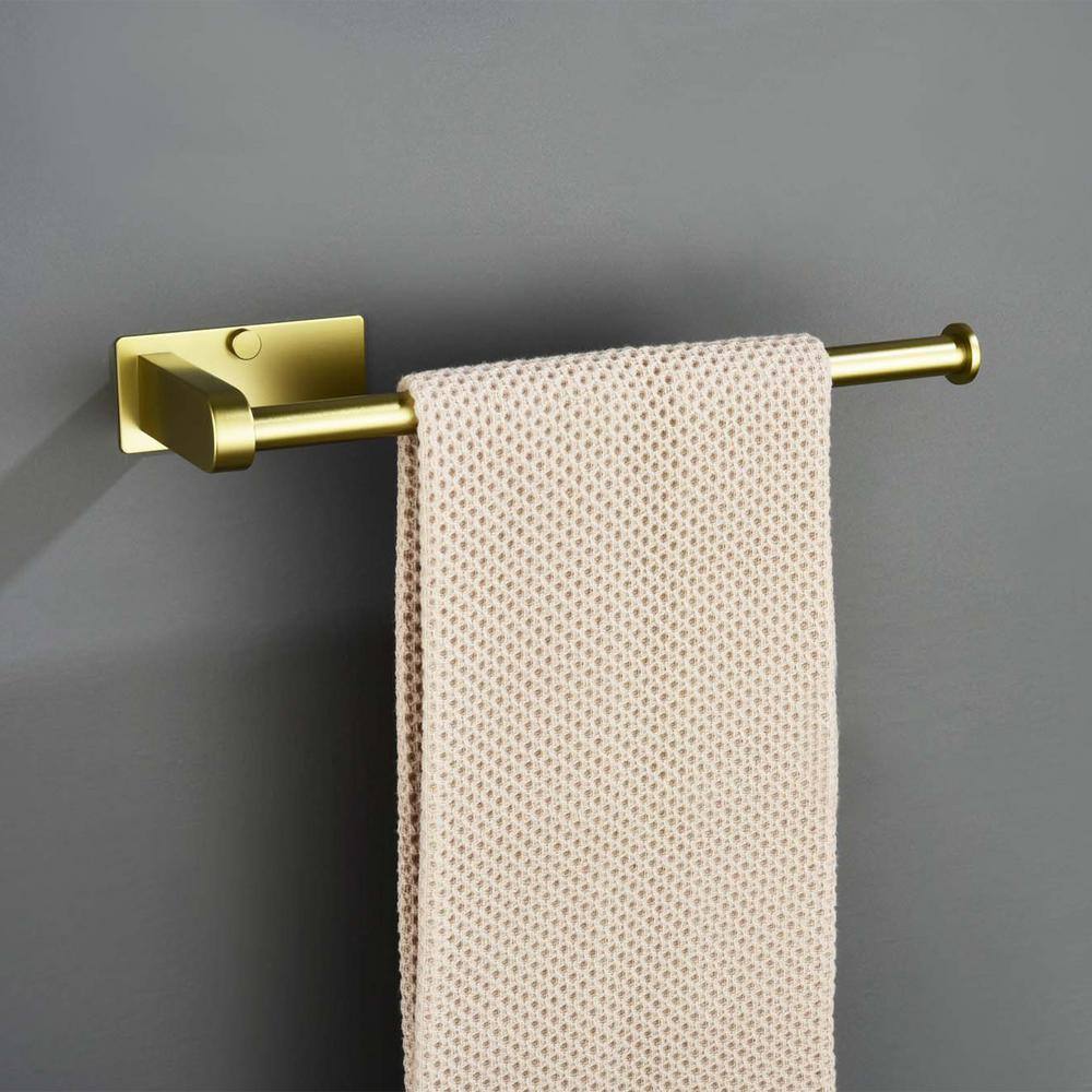 Stainless Steel Rustproof Self-Adhesive Kitchen Paper Towel Holder, in Gold(2-Pack) - Hercitys