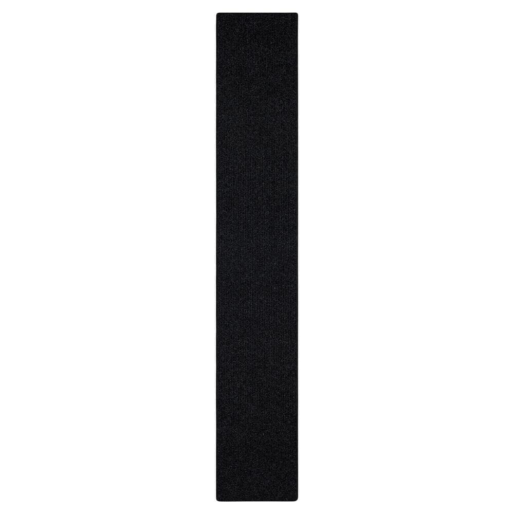 All Purpose Tri-Rib Black 2 ft. x 12 ft. Indoor/Outdoor Commercial Mat - Hercitys