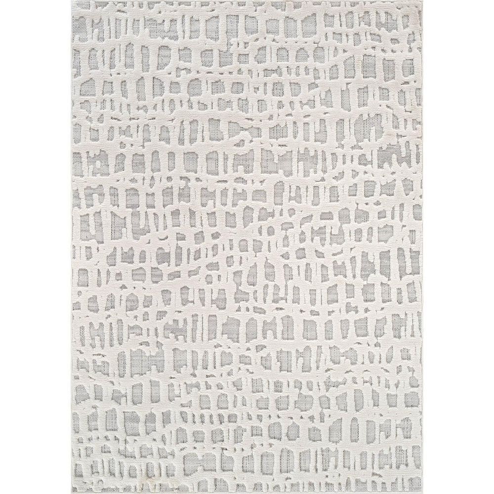 Cloudy Touch Grey/White 5×7 ft. Surreal Indoor Area Rug - Hercitys