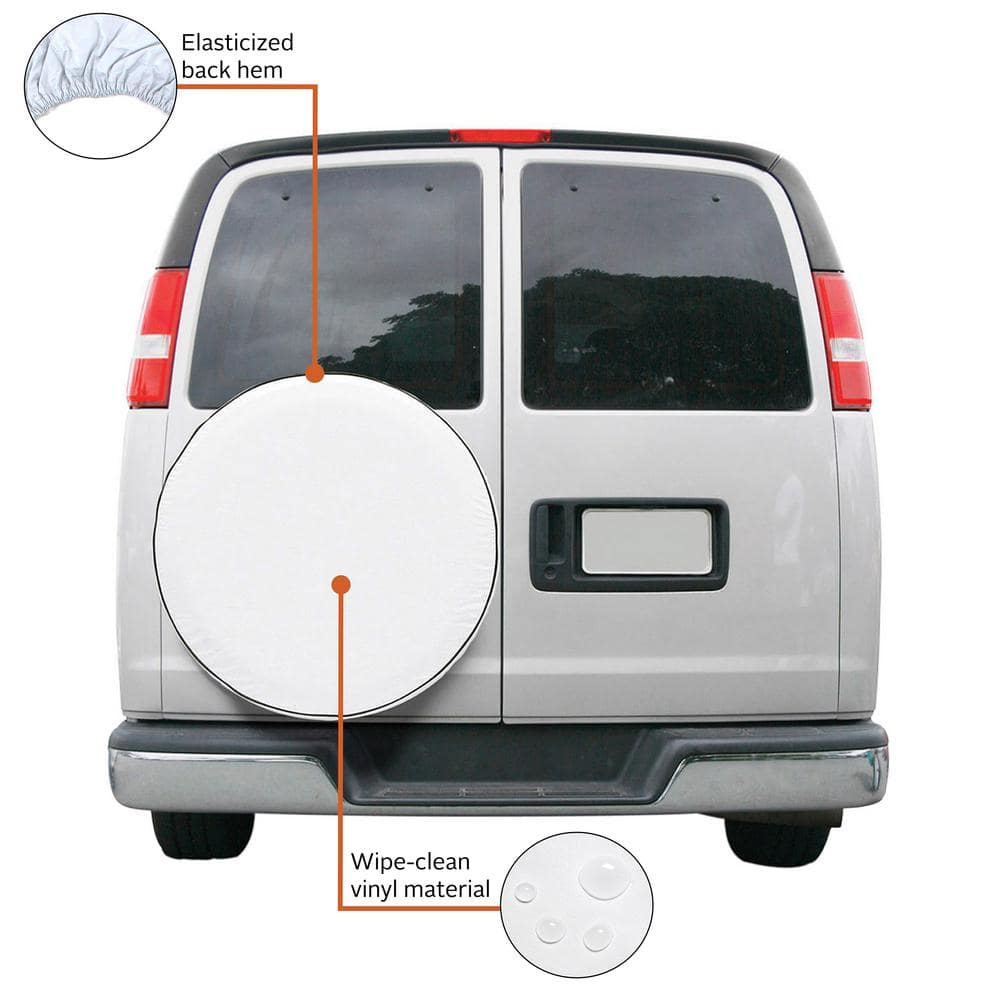 OverDrive RV 28.25 in. Dia x 9.8 in. W Universal Fit Spare Tire Cover - Hercitys