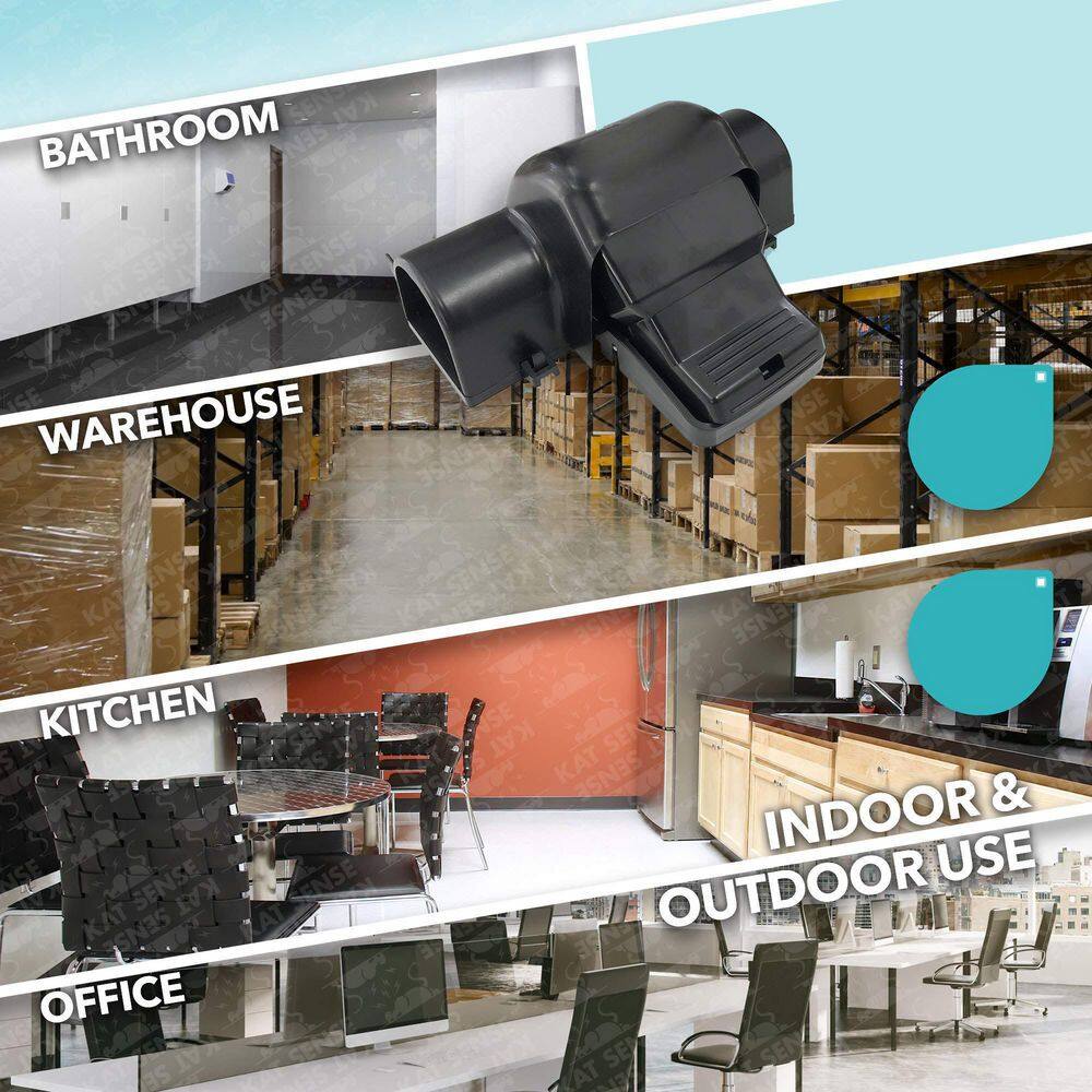 Quick Humane Outdoor Mouse Snap Traps with Tunneled Design (2-Pack) - Hercitys