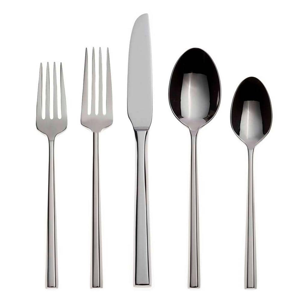 Diameter 20-Piece Silver 18/10-Stainless Steel Flatware Set (Service For 4) - Hercitys
