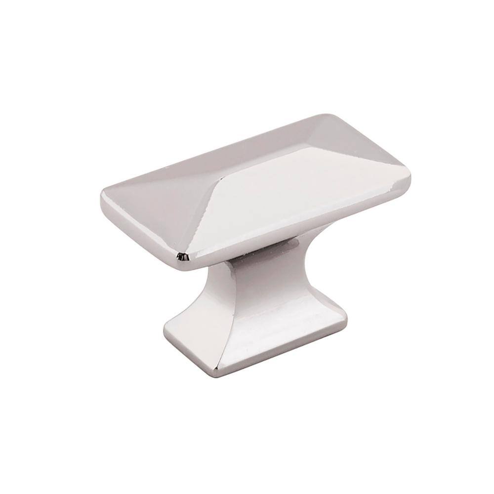 Bungalow 1-1/4 in. x 11/16 in. Polished Nickel Cabinet Knob (10-Pack) - Hercitys
