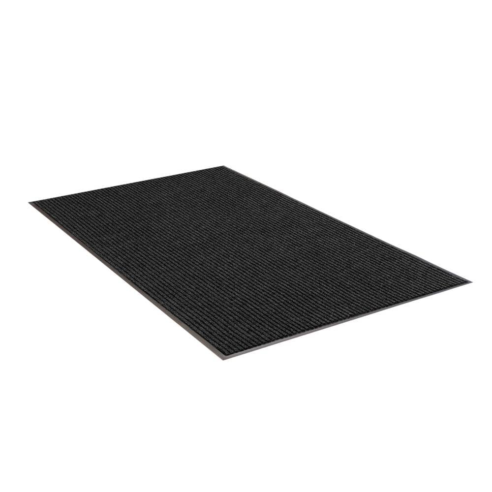Apache Rib Pepper 4 ft. x 8 ft. Non-Slip Indoor Commercial Door Mat - Hercitys