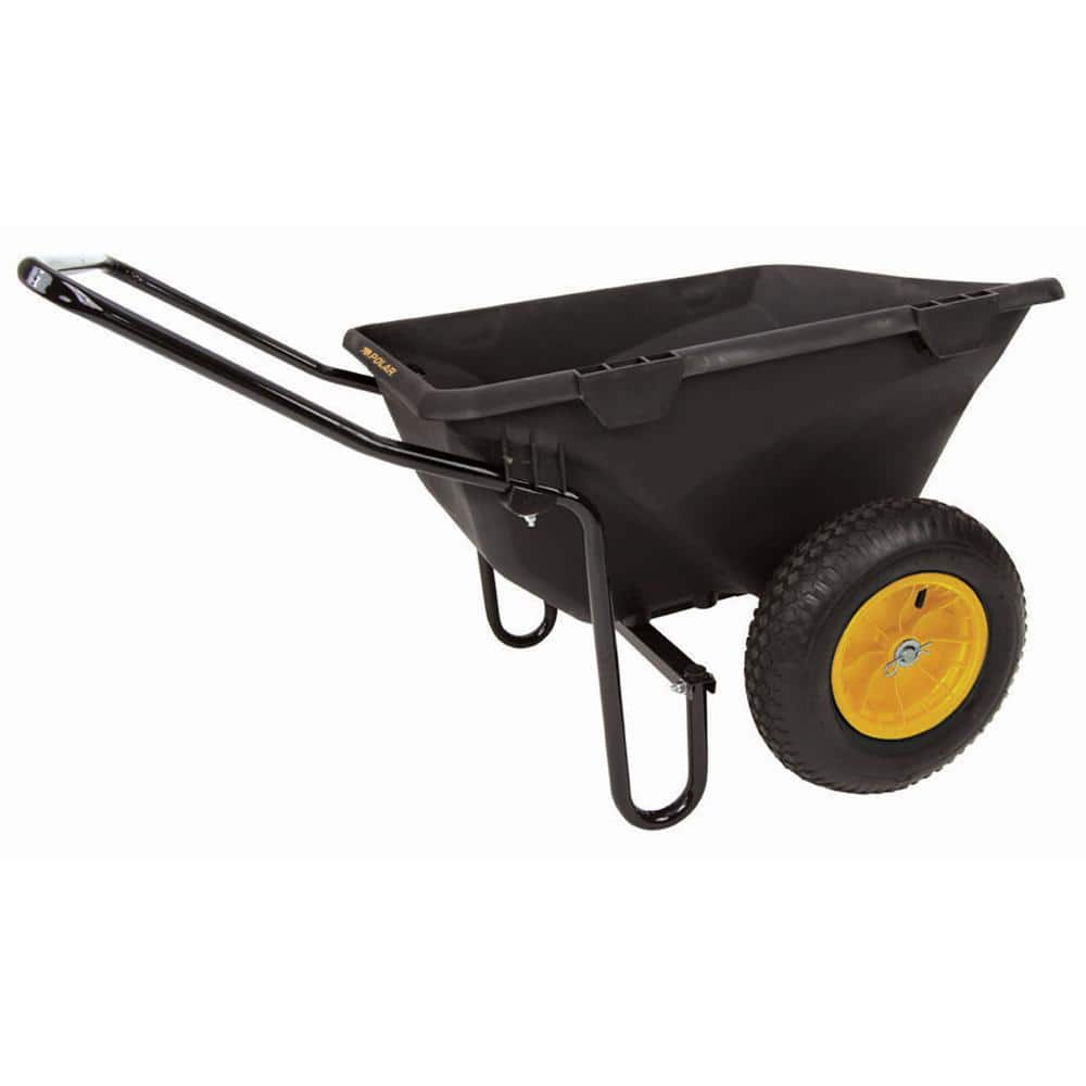 7 cu. ft. Heavy Duty Utility Yard Garden Wheelbarrow Cub Cart - Hercitys