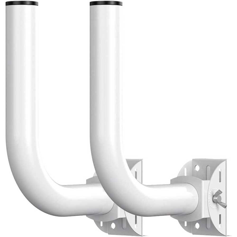 Universal Wireless Bridge Bracket Mount for Outdoor AP, Pole and Wall-Mounted, 2-Pack - Hercitys