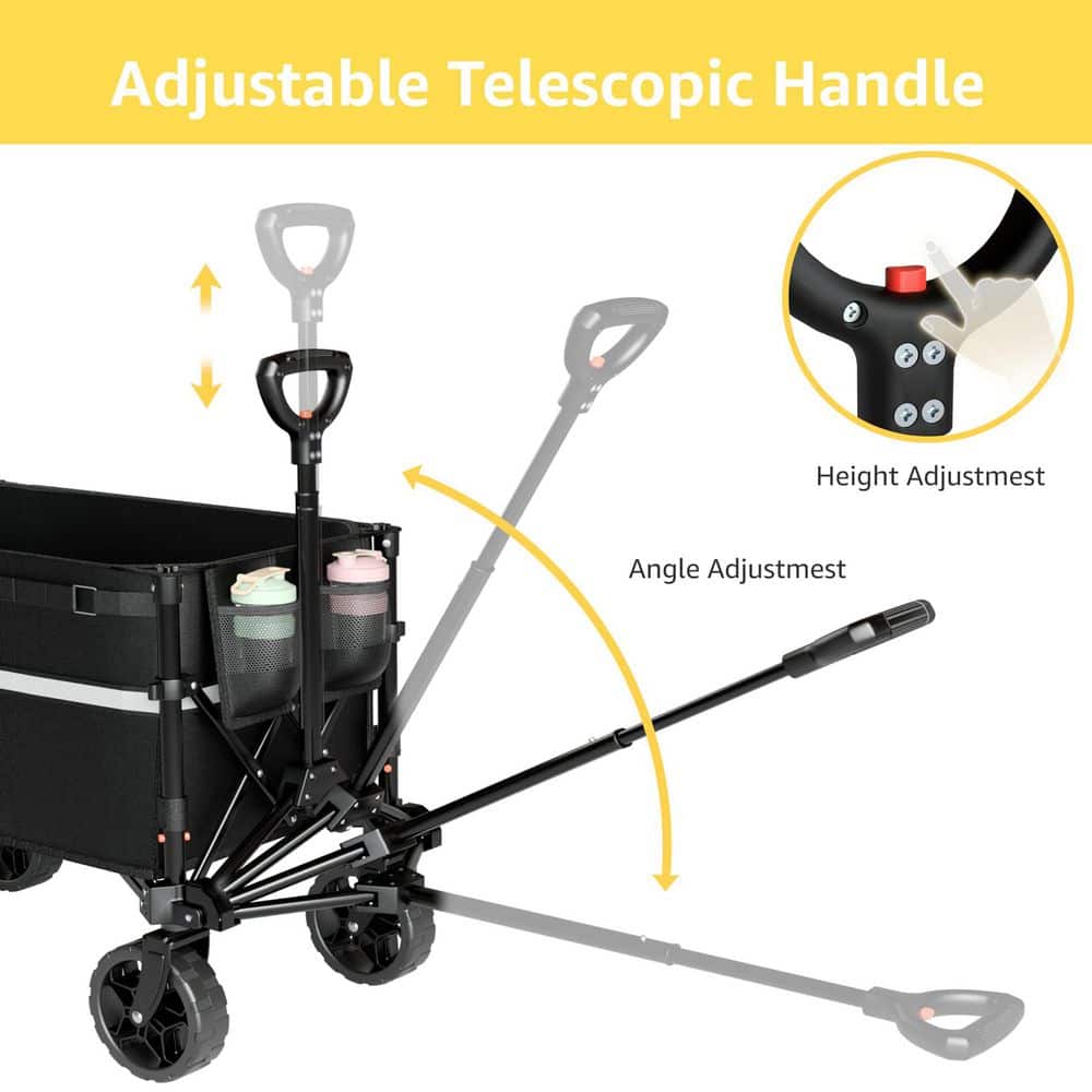 Collapsible Wagon Cart with Wheels for Outdoor Sport - Hercitys