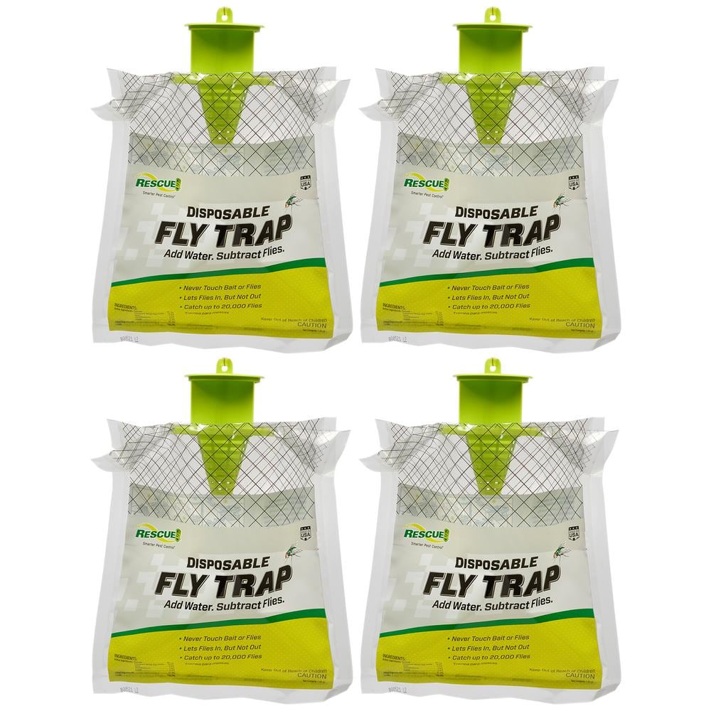 Outdoor Disposable Fly Trap (4-Pack) - Hercitys