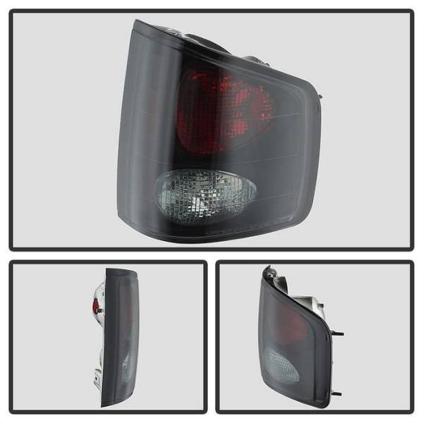 Chevy S10 94-04 / GMC Sonoma 94-04 / Isuzu Hombre 96-00 Euro Style Tail Lights – Black Smoke - Hercitys