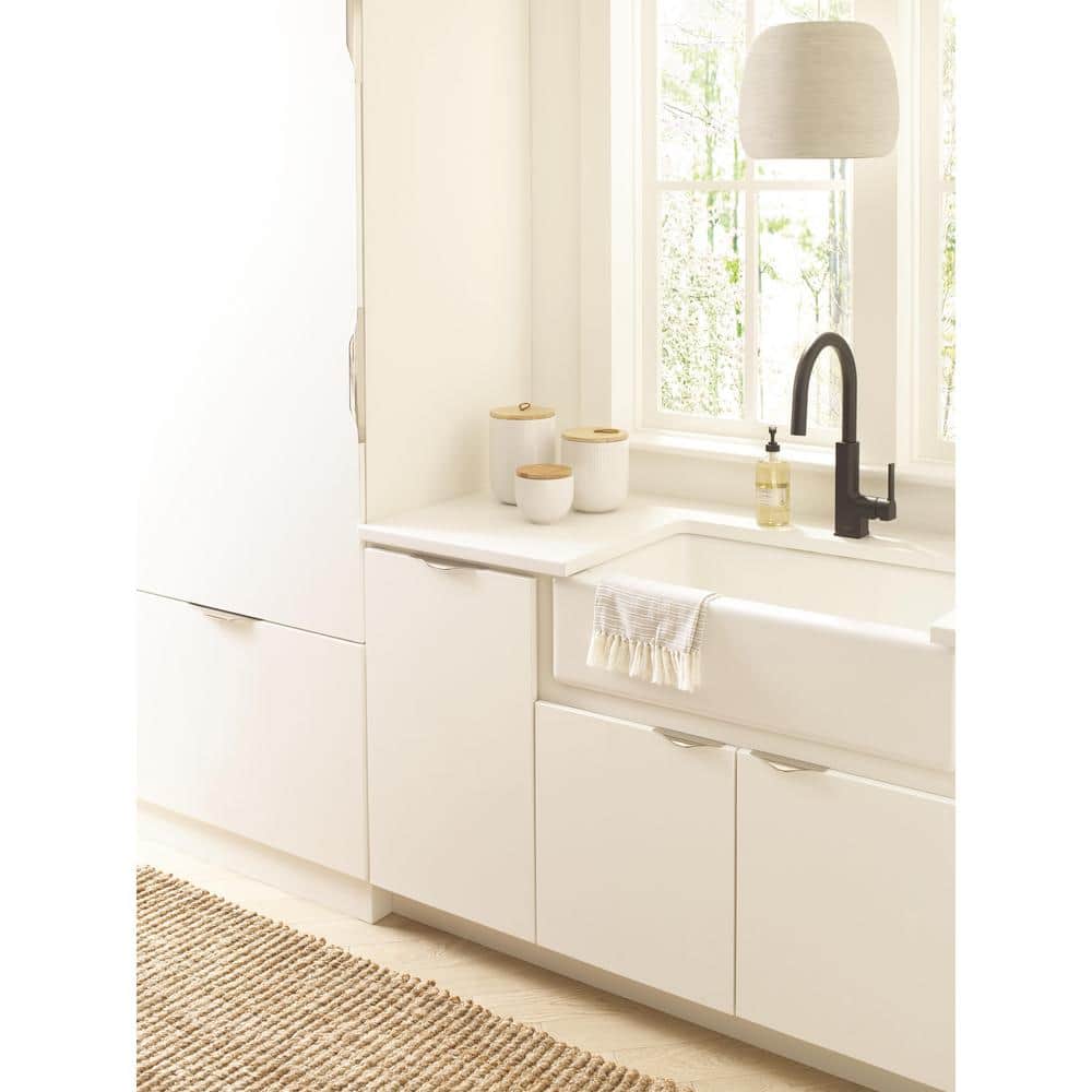 Aloft 8-9/16 in. (217mm) Modern Polished Nickel Cabinet Edge Pull - Hercitys