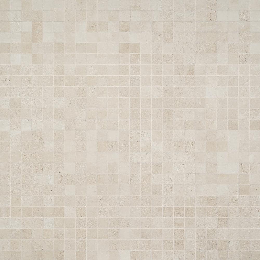 Hudson Sand 11.72 in. x 11.72 in. Matte Porcelain Mosaic Tile (0.96 sq. ft./Sheet) - Hercitys