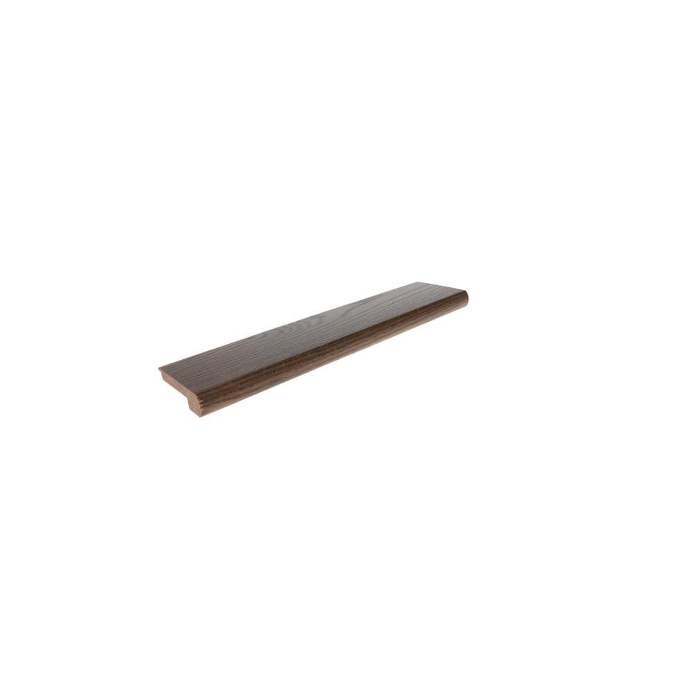 Stair Nose Sepia Oak 0.375 in. T x 20.75 in. W x 78 in. L Matte Solid Hardwood Trim - Hercitys