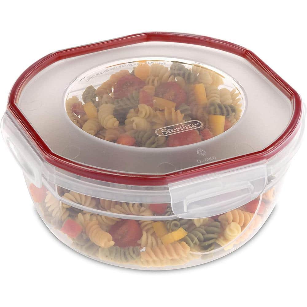 Ultra Seal 4.7 qt. Plastic Food Storage Bowl Container with Lid (4-Pack) - Hercitys