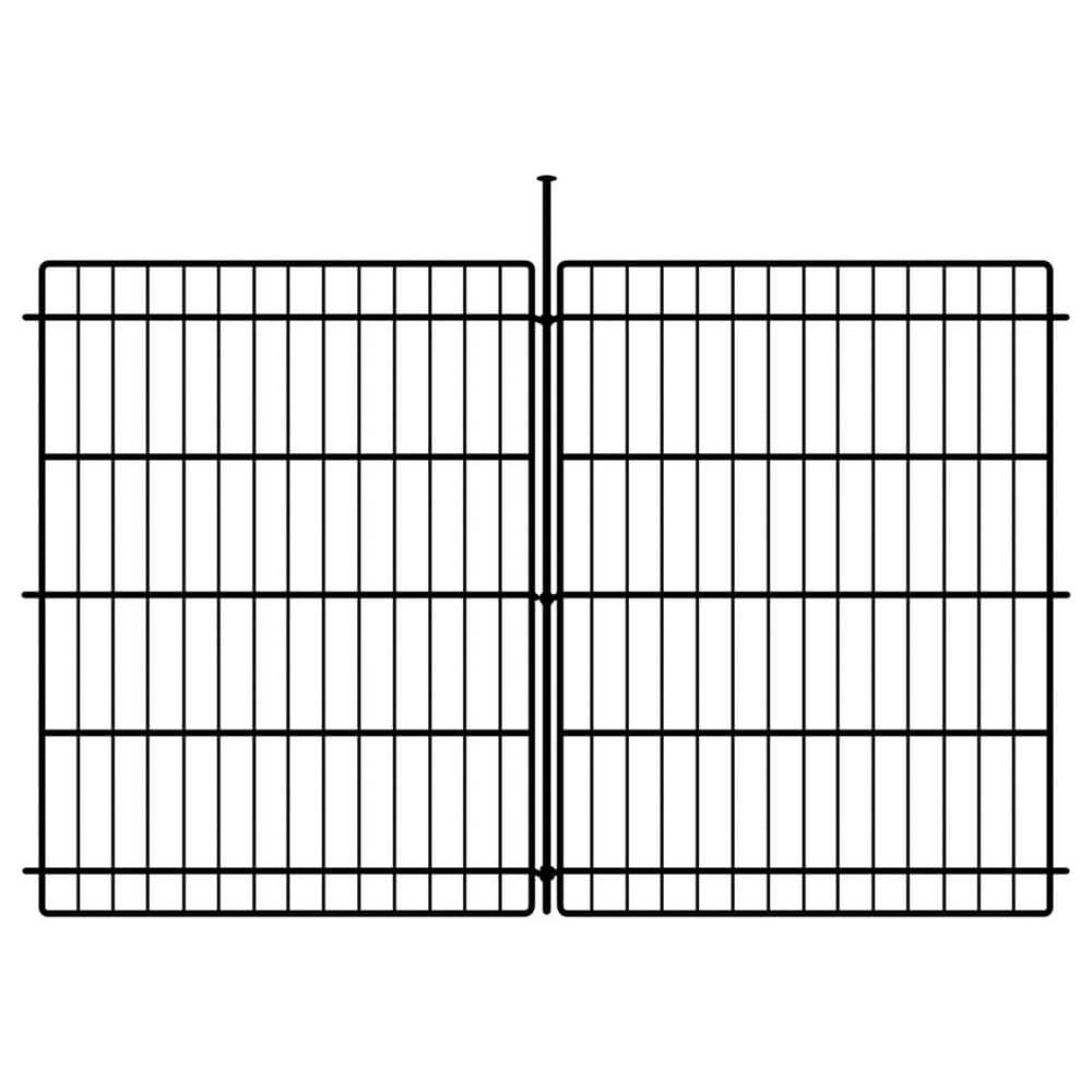 Decorative 30 in. Metal Garden Fence 6 Panels 11. 8 ft. Rustproof No Dig Animal Barrier Fencing for Yard Patio - Hercitys