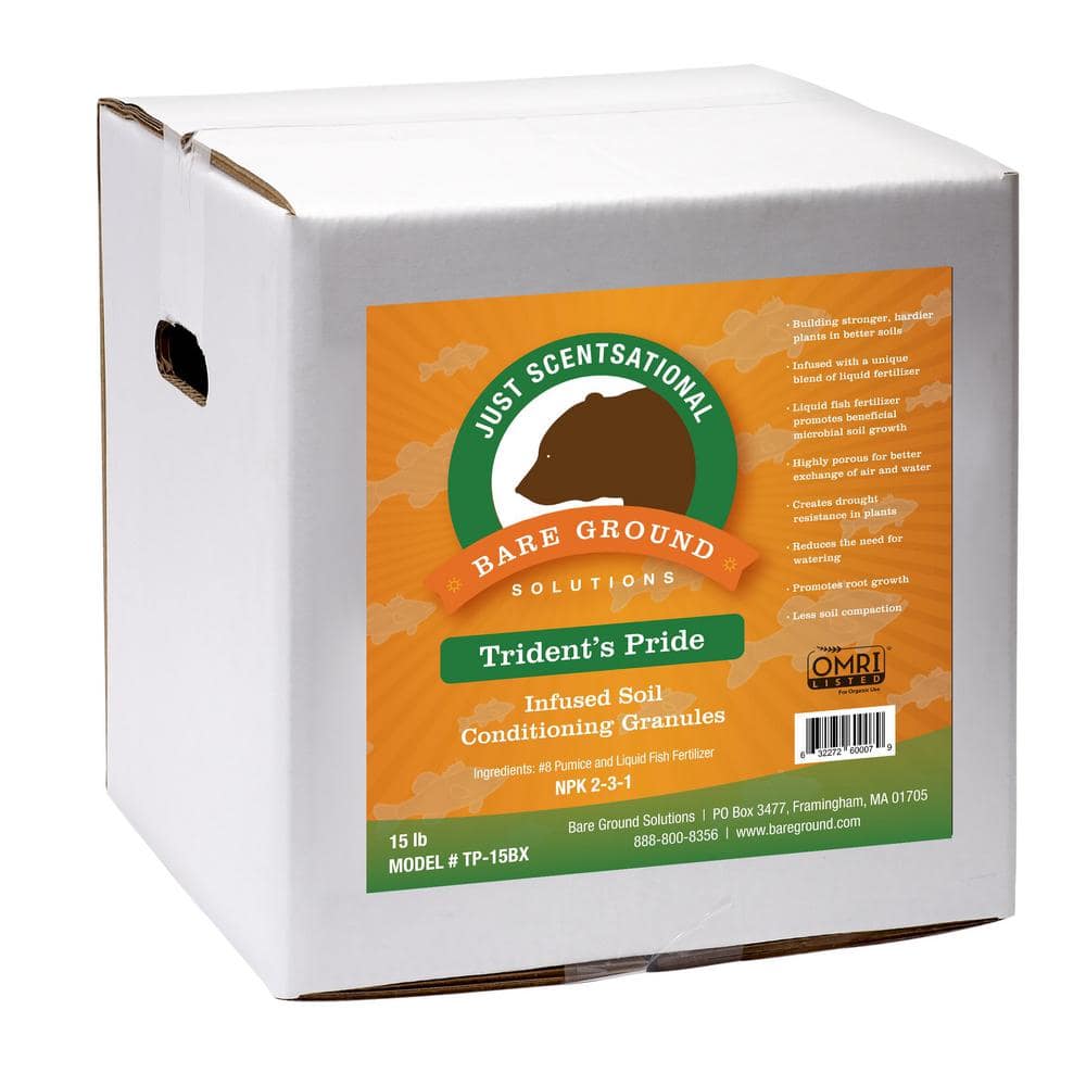 Trident’s Pride by Bare Ground 15 lb. Ready-to-Use Soil Conditioning Granules Box - Hercitys