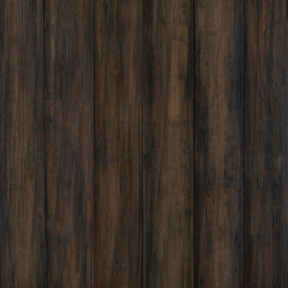 Poway 9/32 in. T x 5.1 in. W x 36.22 in. L Hand Scraped Click Lock Engineered Bamboo Flooring (15.5 sq.ft./case) - Hercitys