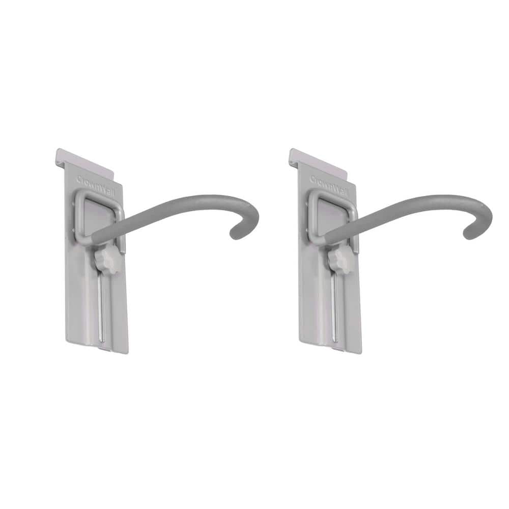 Slatwall 55 lbs. Locking Bike Hook (2-Pack) - Hercitys