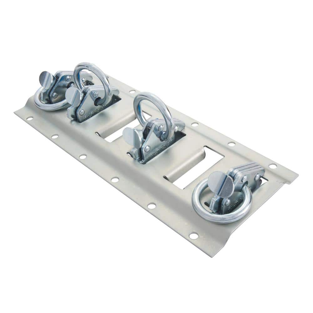 E-Track 12 in. Rail (2) and 4-Fitting Kit - Hercitys