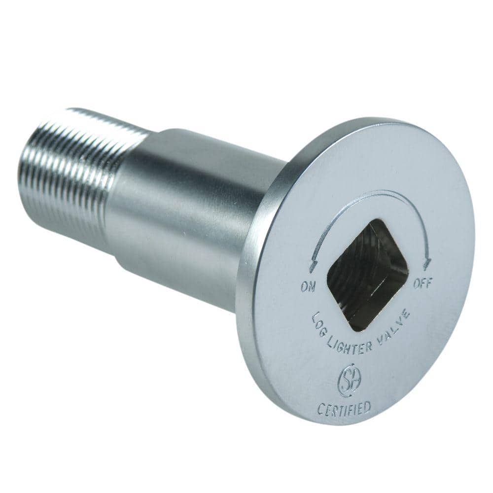 Patented Universal Decor Flange for 1/2 in. and 3/4 in. Gas Valve (includes Bushing, Allen Wrench) in Satin Chrome - Hercitys