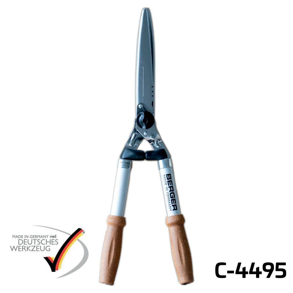 8.5 in. Hedge Shears, Straight Blades with Cork Handles - Hercitys