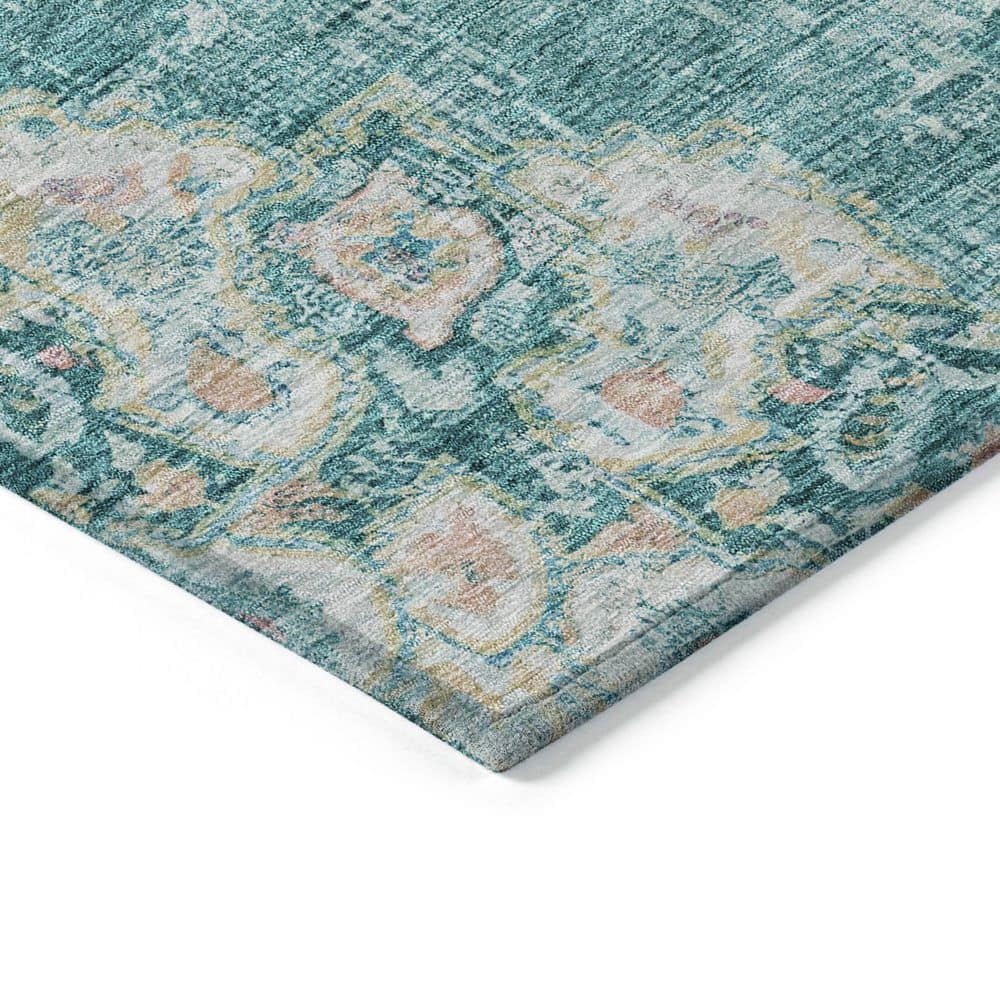 Chantille Machine Washable Indoor/Outdoor Abstract ACN1236 Teal 5 ft. x 7 ft. 6 in. Area Rug - Hercitys