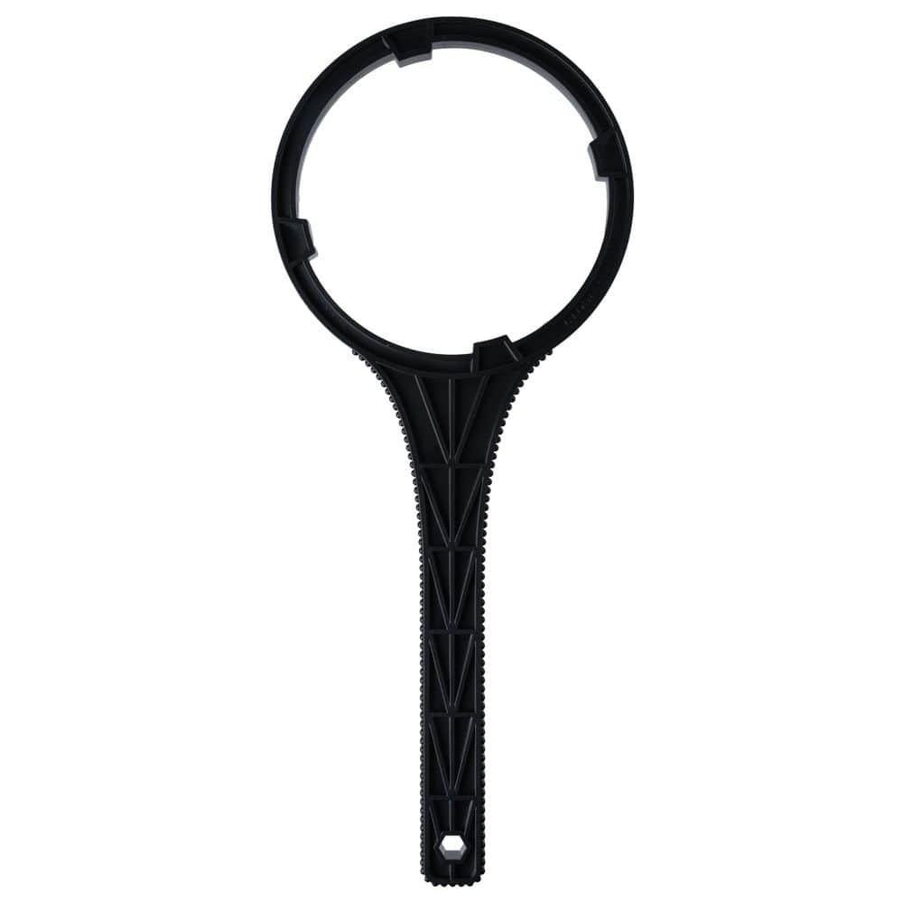 Long Filter Housing Wrench for 4.5 in. Whole House Water Filters-Durable Spanner Tool,Easy-Grip Design to Unscrew, Black - Hercitys