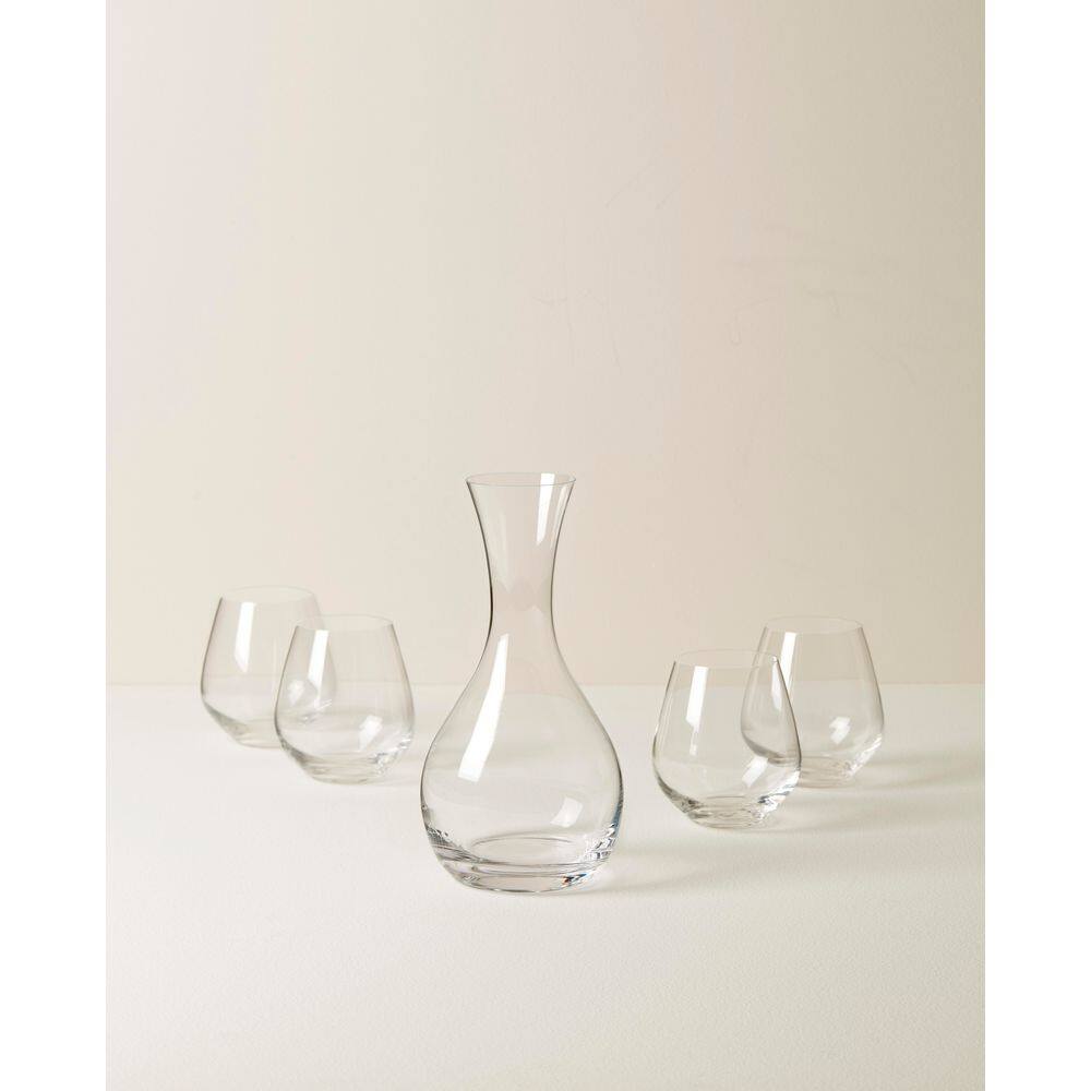 TUSCANY CLS EUROPEAN GLASS DECANTR 44 oz. W/4 STEMLESS - Hercitys