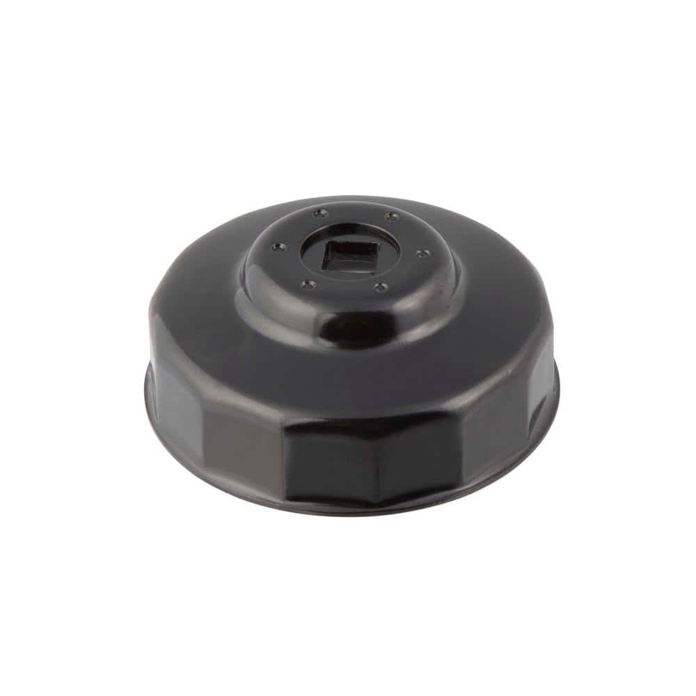 74 mm x 14 Flute Oil Filter Cap Wrench in Black - Hercitys