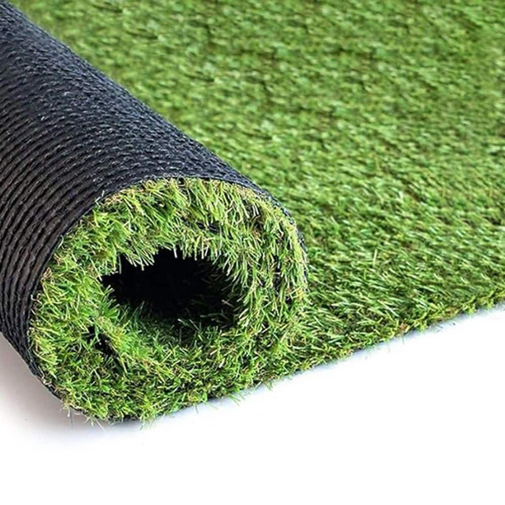 ECO Multipurpose 15 ft. W x Cut to Length Green Realistic Artificial Grass Turf - Hercitys