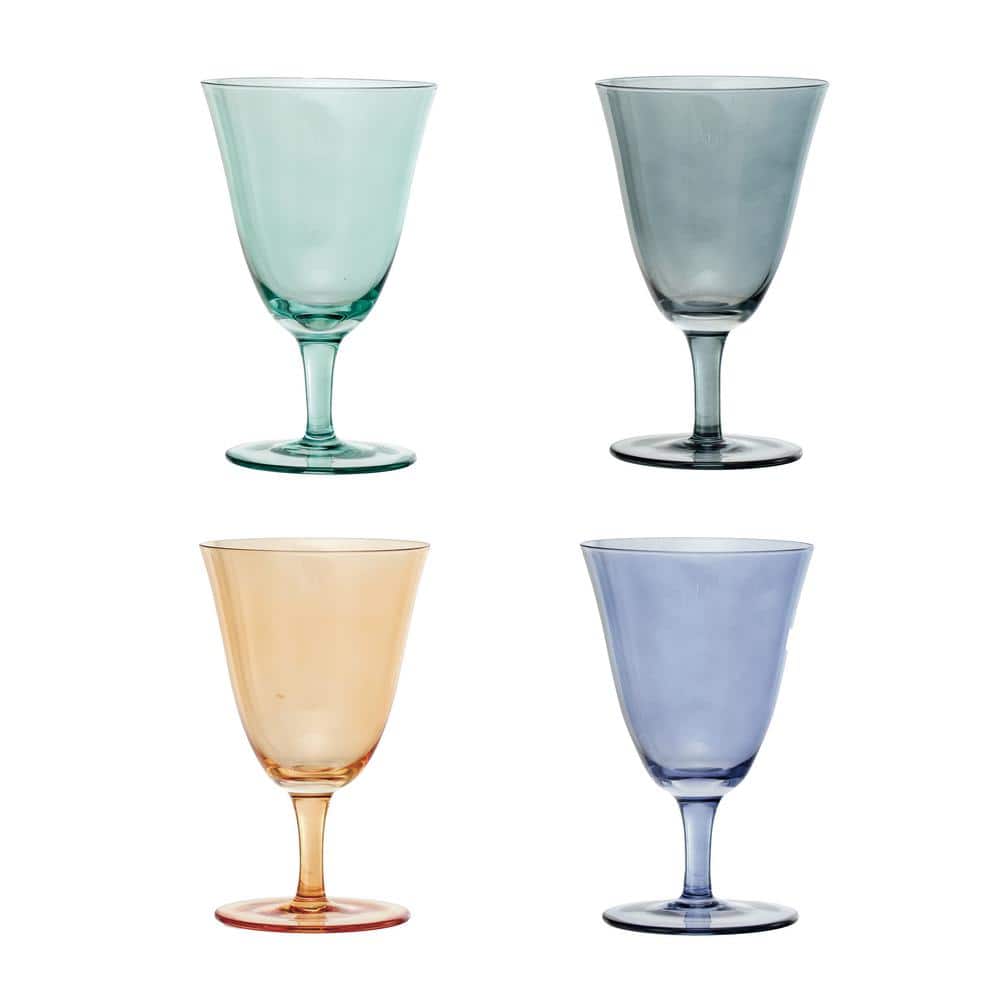 8 oz. Stemmed Wine Glass Set (Set of 4) - Hercitys