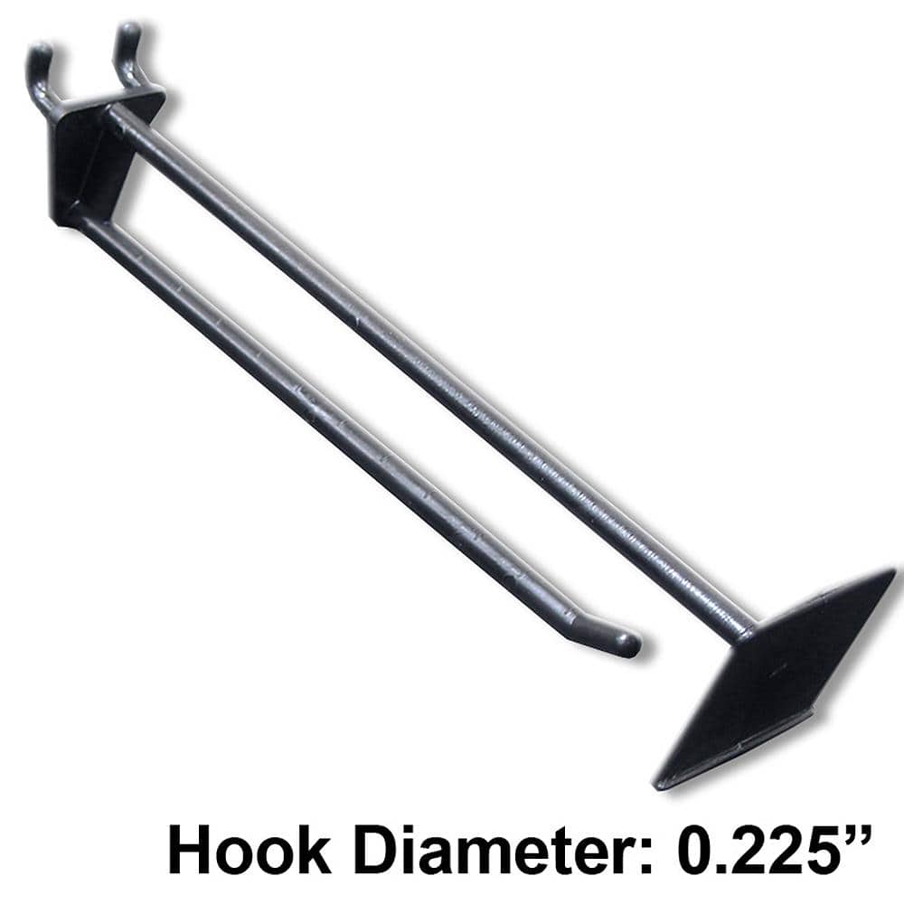 8 in. Black Glass-Filled Nylon Scan Hook(50-Pack) - Hercitys