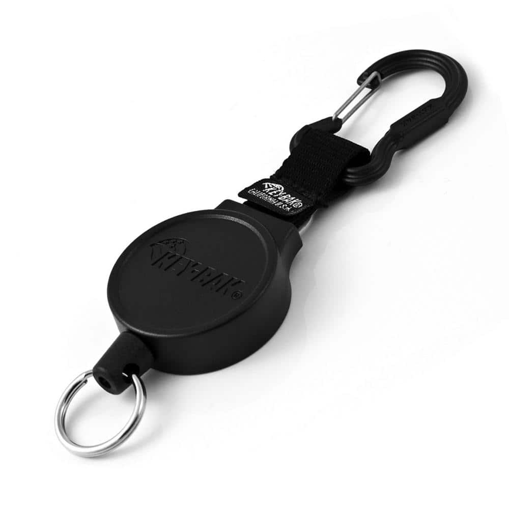 MID6 Retractable Carabiner Keychain with 36 in. Retractable Cord, 6 oz. Retraction, Carabiner, 10 Keys - Hercitys