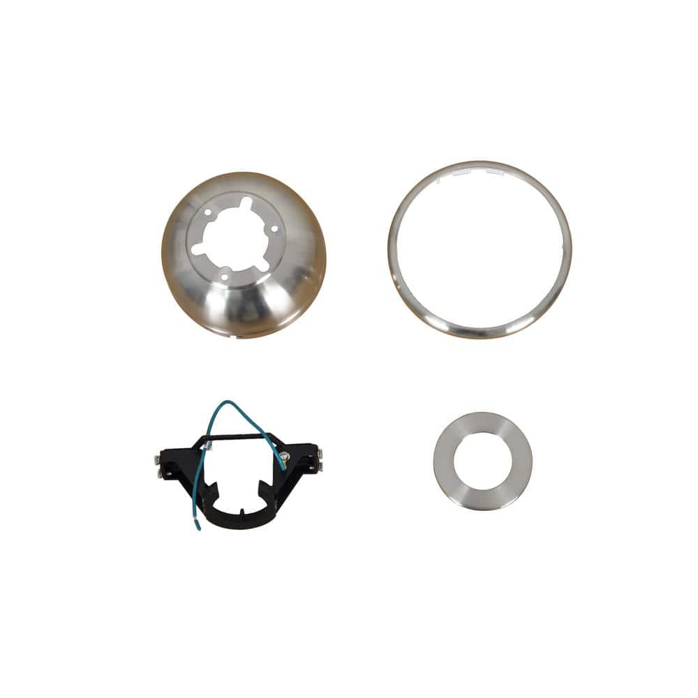 Everstar II 44 in. Brushed Nickel Mounting Bracket And Canopy Set - Hercitys