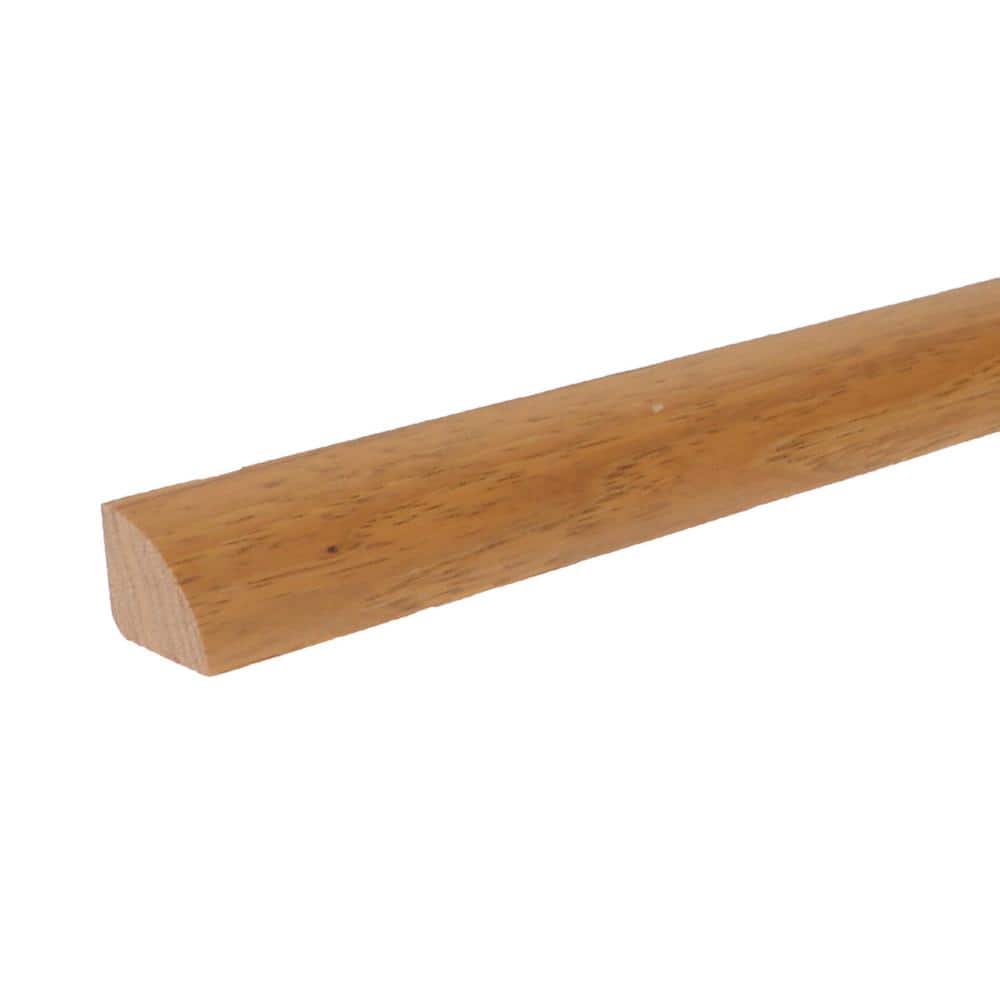 Quarter Round Lantern .75 in T x .75 in. W x 78 in. L Low Gloss Hardwood Trim - Hercitys