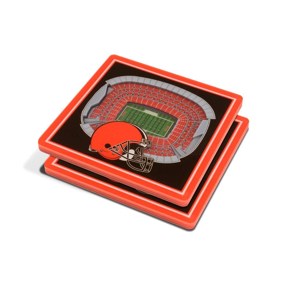 NFL Cleveland Browns 3D StadiumViews Coasters - Hercitys