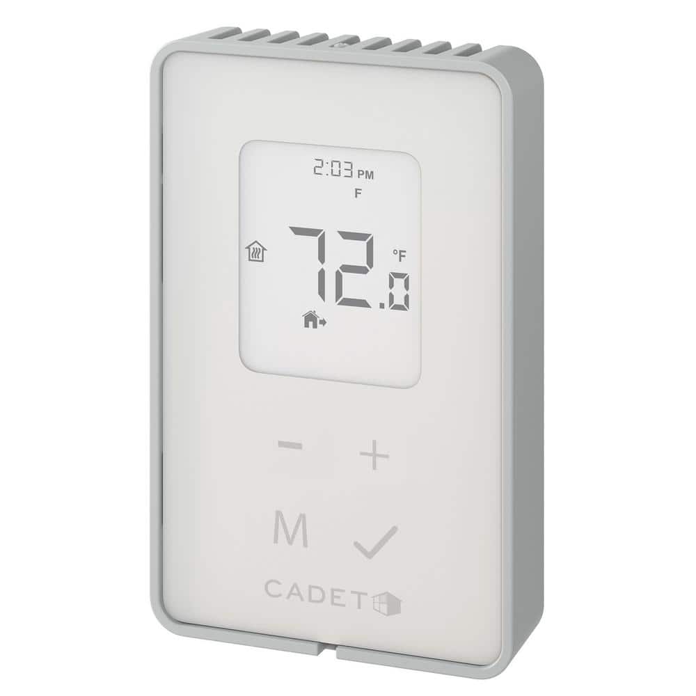 Double-pole 15 Amp Line Voltage 120/240-volt TEP Series 5-2 Day Electronic Programmable Thermostat in White - Hercitys