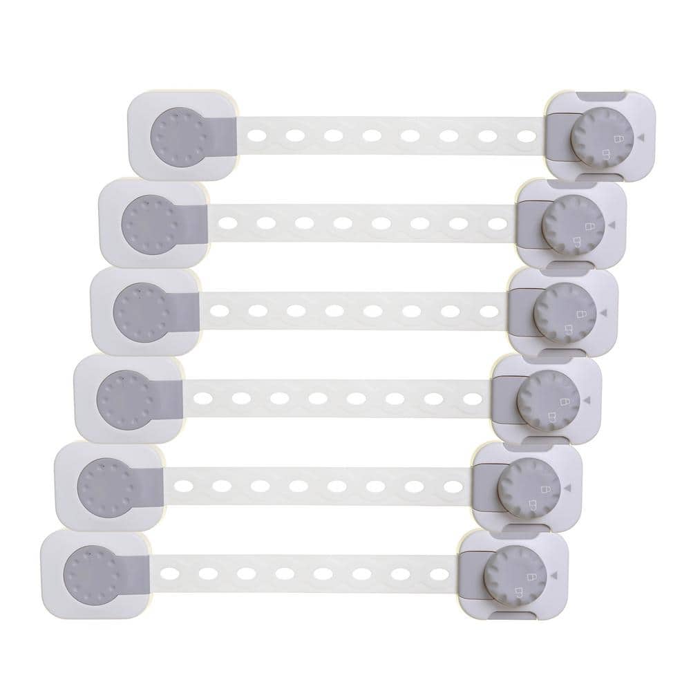 Twist N Lock Multi-Purpose Adhesive Child Safety Straps (6-Pack) - Hercitys